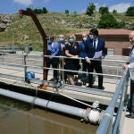 El consejero de Fomento y Medio Ambiente, Juan Carlos Suárez-Quiñones visita la EDAR de Ágreda-Ólvega (Soria)