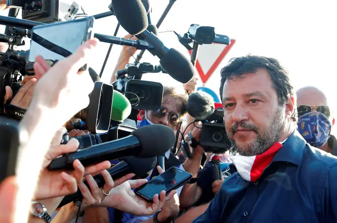 Salvini sale a pescar en el caladero de votos de la covid-19