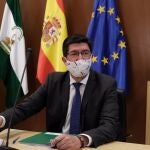 El vicepresidente de la Junta y consejero de Turismo, Regeneración, Justicia y Administración Local, Juan Marín