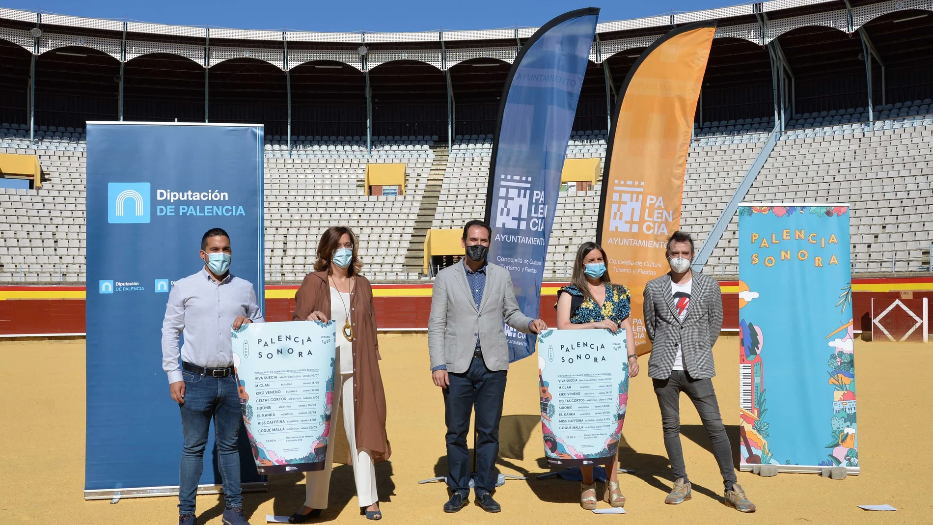 Presentación del Festival Micro Palencia Sonora, que llevará a la ciudad ocho conciertos gracias al respaldo del Ayuntamiento y la Diputación