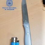 Imagen del cuchillo empleado en el roboPOLICÍA NACIONAL30/06/2020