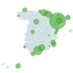 Mapa de los rebrotes en España