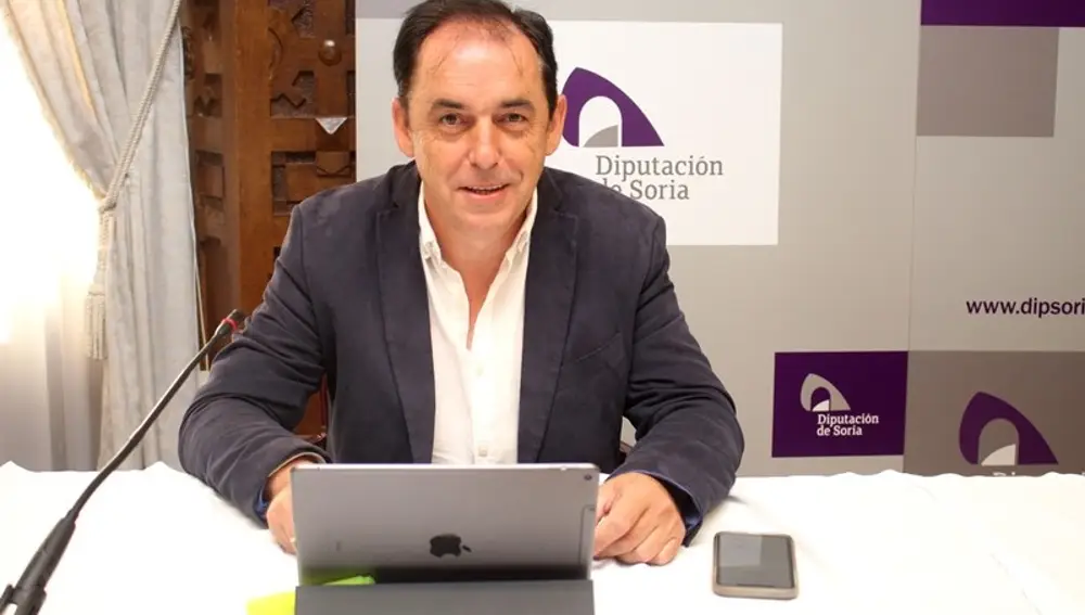 El presidente de la Diputación de Soria, Benito Serrano, informa sobre la Junta de Gobierno.EUROPA PRESS01/07/2020