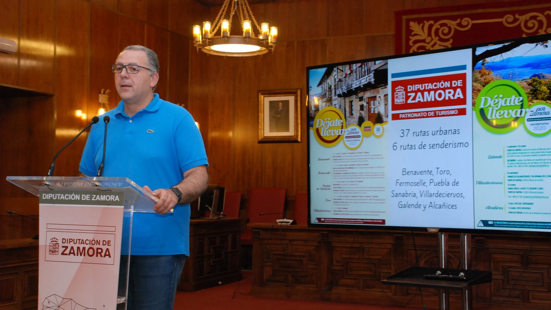 El diputado de Turismo de Zamora, Jesús María Prada, presenta el programa de visitas guiadas por la provincia
