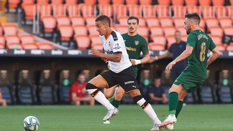 Rodrigo Moreno con el Valencia.