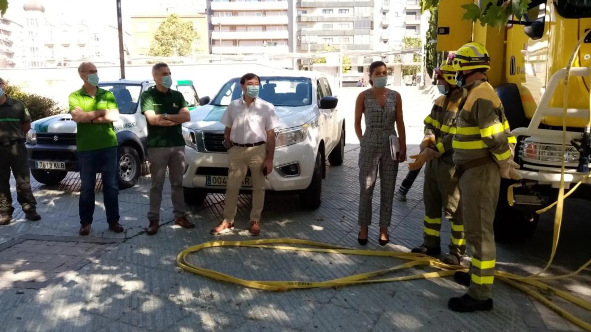 La delegada territorial de la Junta de Castilla y León en Zamora, Clara San Damián, asiste a la presentación del operativo organizado por la Junta de Castilla y León para la prevención y extinción de incendios forestales en la provincia de Zamora