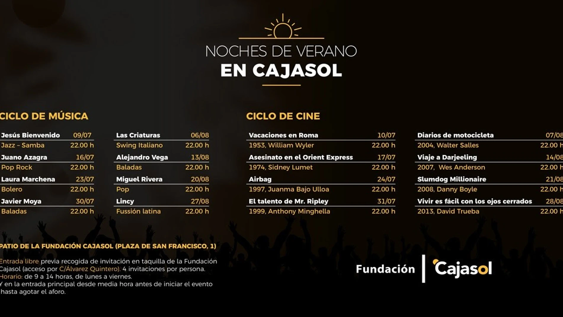 Sevilla.- Cajasol.- La Fundación Cajasol pone en marcha su programa cultural para este verano
