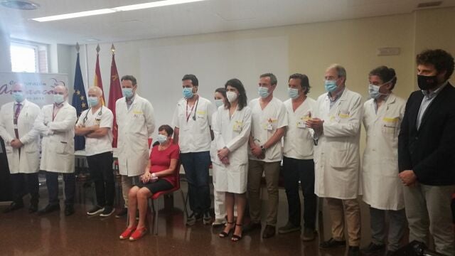 El equipo de profesionales sanitarios de la Coordinación Regional de Trasplantes, Cirugía Cardíaca, Cardiología, Medicina Intensiva, Anestesia, Neurología y Enfermería.GOBIERNO REGIONAL03/07/2020