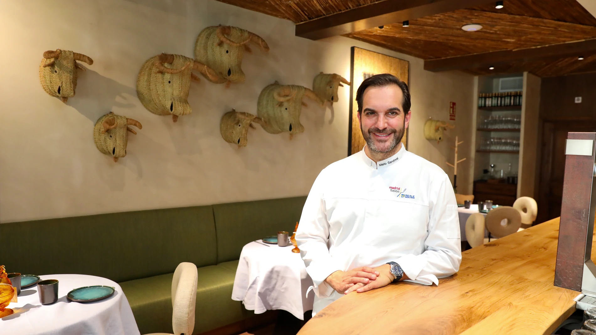 Mario Sandoval en su restaurante Coquetto Bar