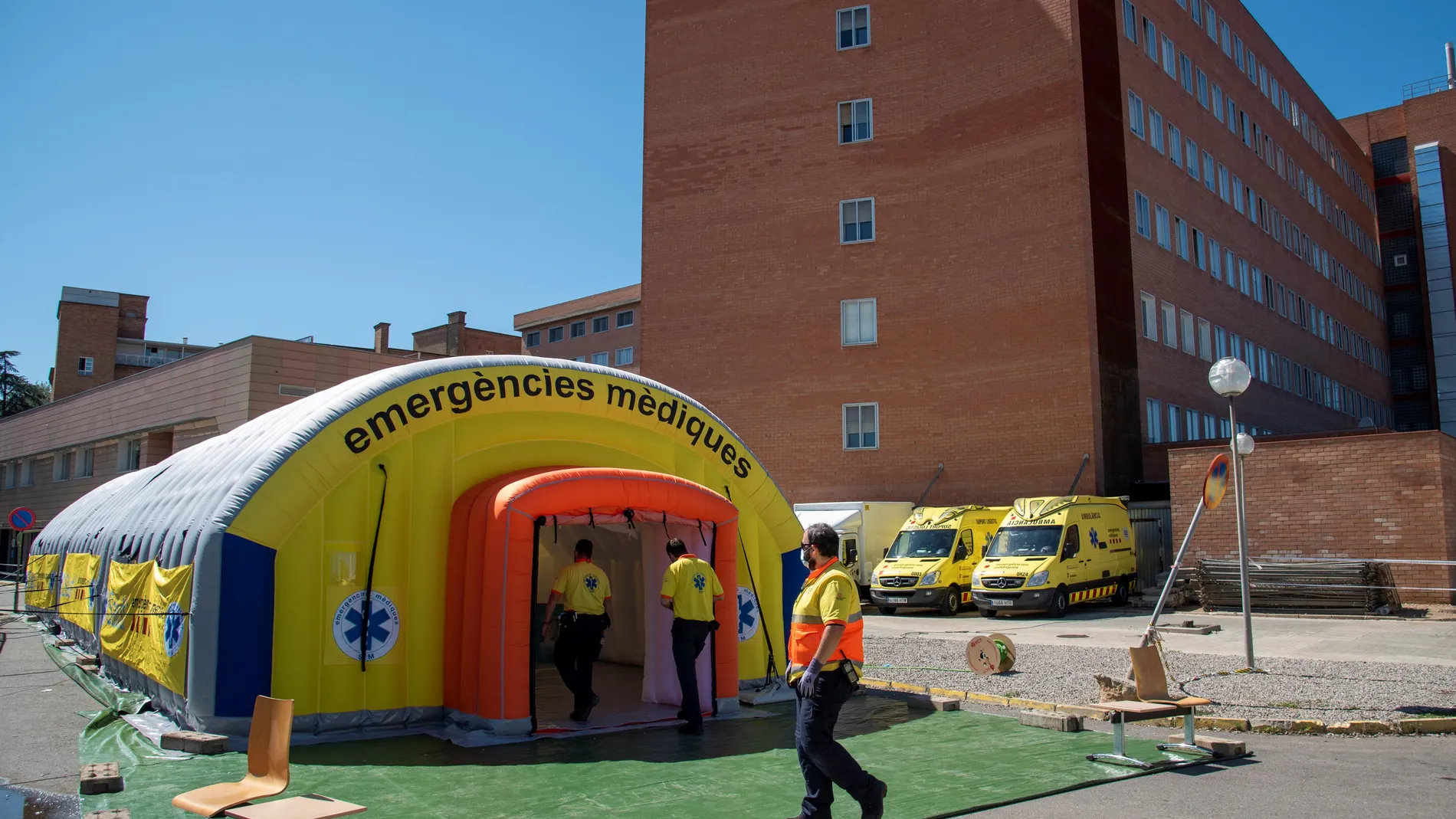hospital de campaña en Lleida coronavirus