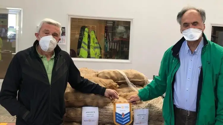 El programa AgroRex del Rotary Club dona 100.000 kilos de patata palentina gracias a la campaña #ConPdePatata promovida por la Diputación