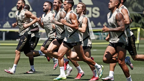 El último entrenamiento del Real Madrid
