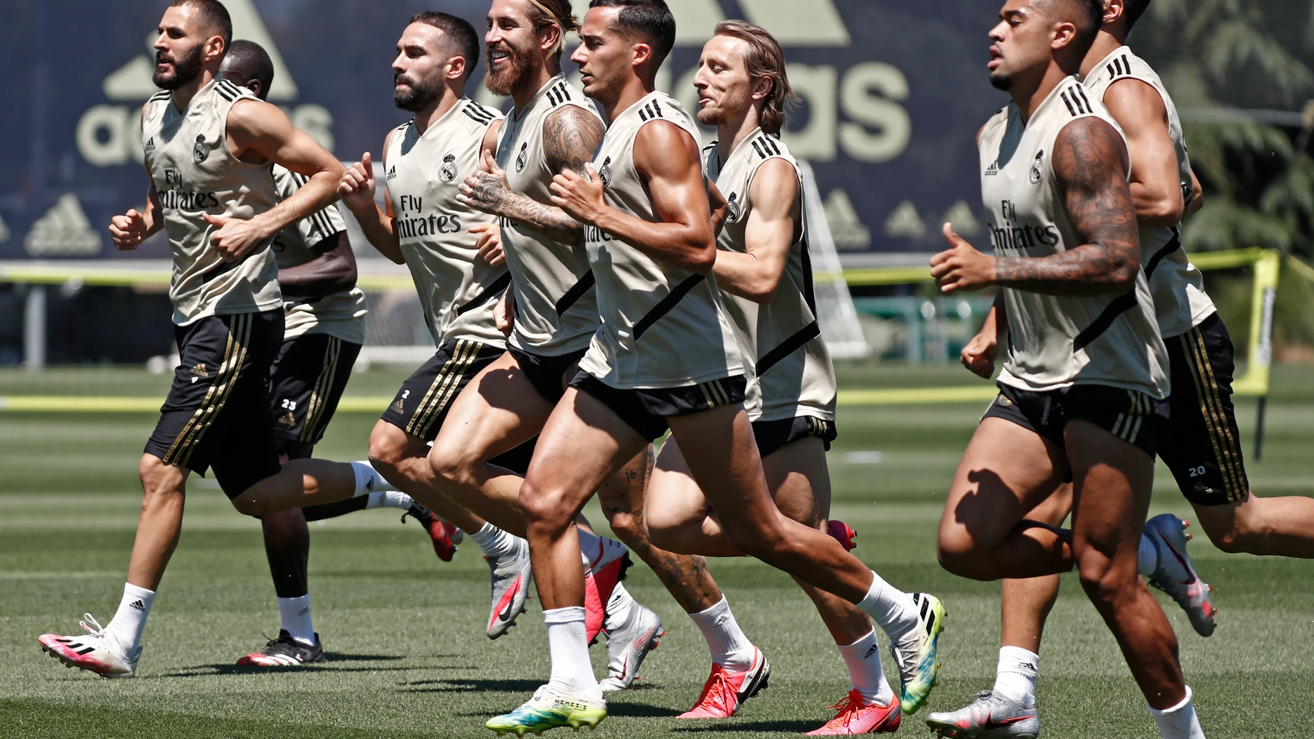 El último entrenamiento del Real Madrid