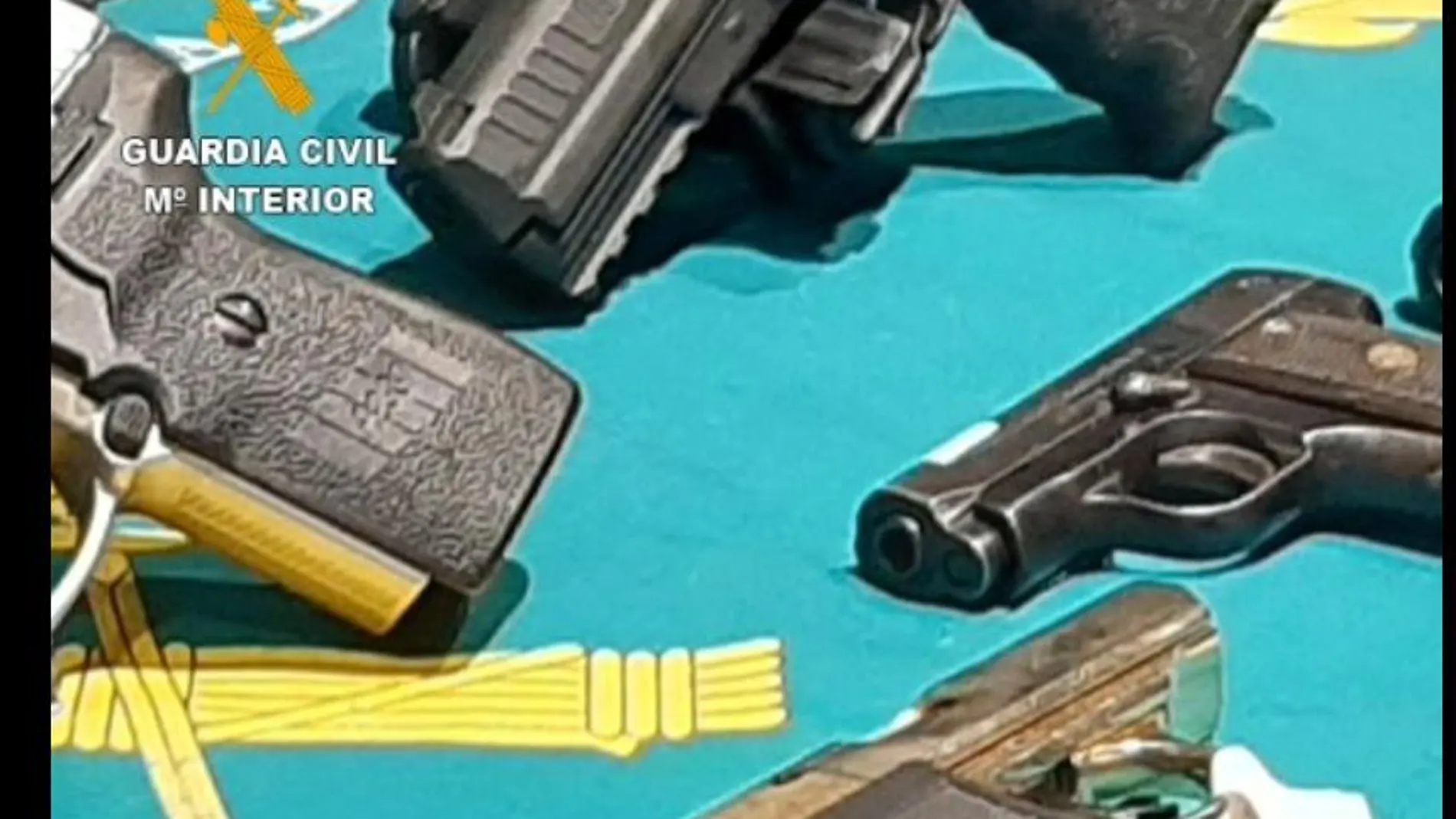 Algunas de las armas que se han incautado