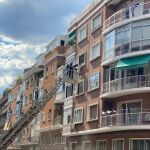 Incendio en el cuarto de contadores en Infanta María Teresa, en el distrito de Chamartín
