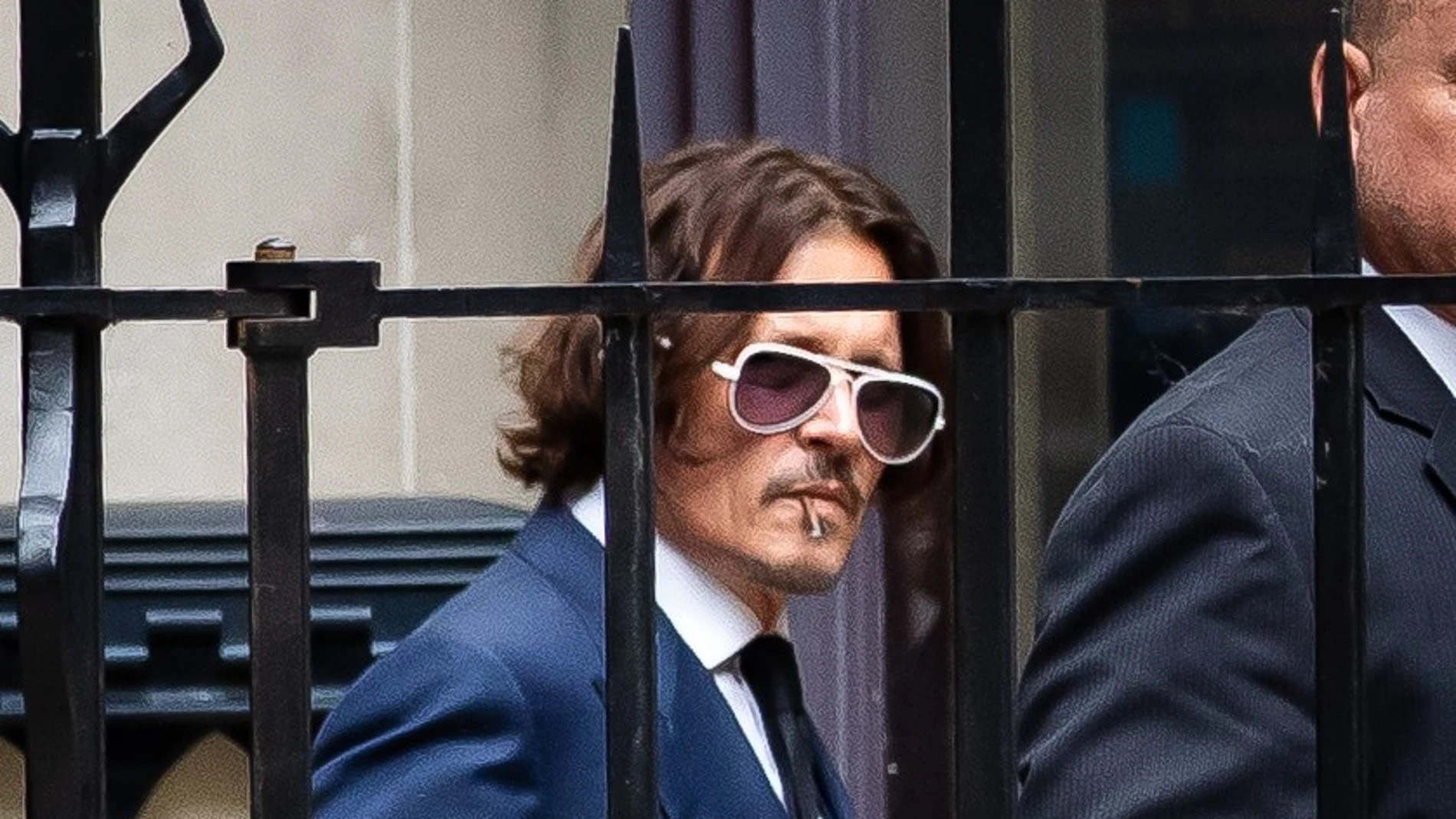 07 July 2020, England, London: US actor Johnny Depp stands at the High Court in London during a break in the hearing in his libel case against the publishers of The Sun and its executive editor Dan Wootton, because of an article which claimed that he physically abused his ex-wife. Photo: Aaron Chown/PA Wire/dpa07/07/2020 ONLY FOR USE IN SPAIN