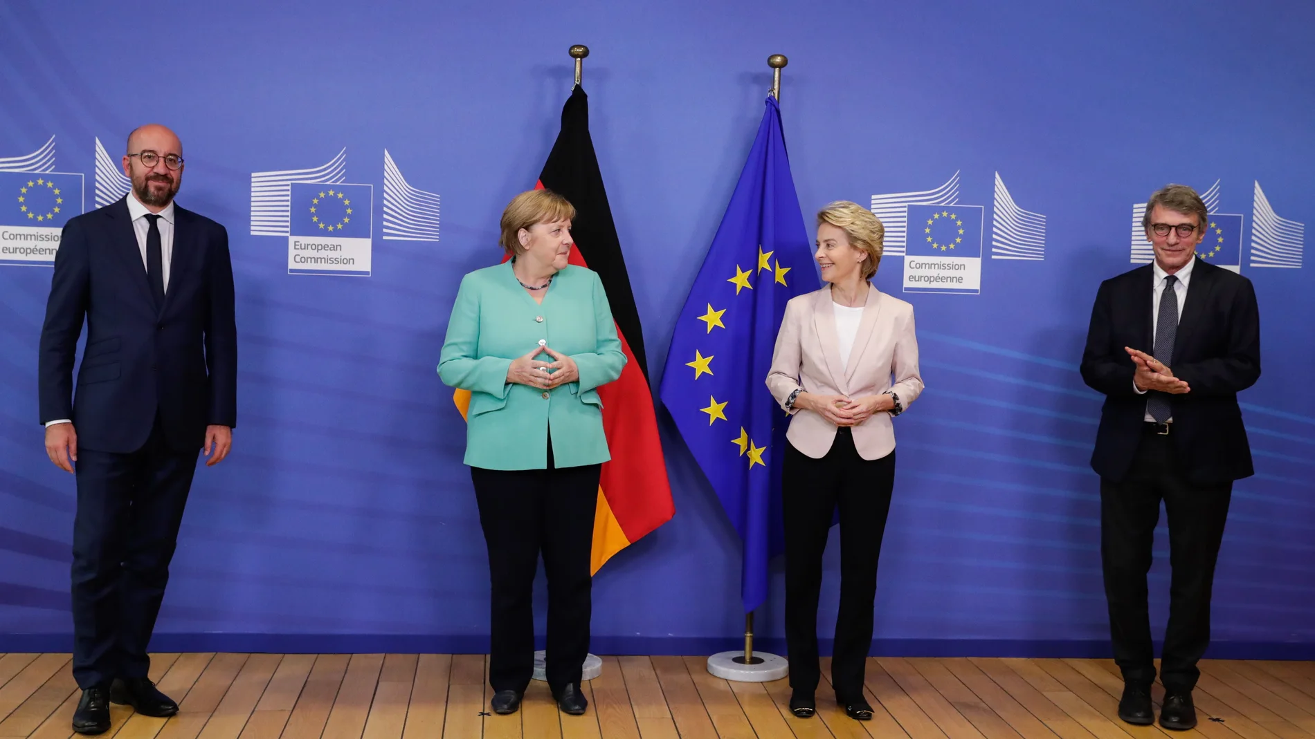 German Chancellor Angela Merkel in Brussels