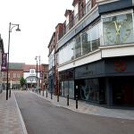 Una calle vacía en Leicester, tras la imposición del confinamiento