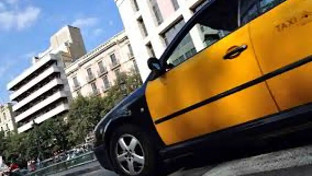 En la imagen, un taxi en Barcelona