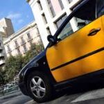 En la imagen, un taxi en Barcelona