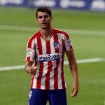 Álvaro Morata con el Atlético de Madrid.