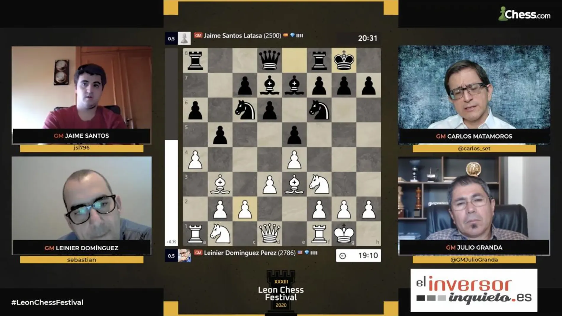 Final del Torneo Magistral de Ajedrez de León