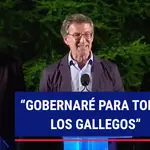 Feijóo tras su victoria: “gobernaré para todos los gallegos”