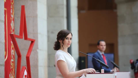 La presidenta isabel diaz ayuso y el vicepresidente ignacio aguado