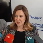 La portavoz del PP en el Ayuntamiento de València, María José Catalá,