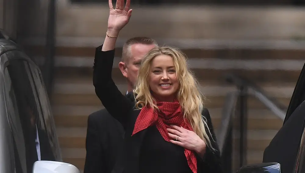16 July 2020, England, London: US actress Amber Heard leaves the High Court in London after attending a hearing in the Johnny Depp libel case against the publishers of The Sun and its executive editor Dan Wootton. Photo: Victoria Jones/PA Wire/dpa16/07/2020 ONLY FOR USE IN SPAIN