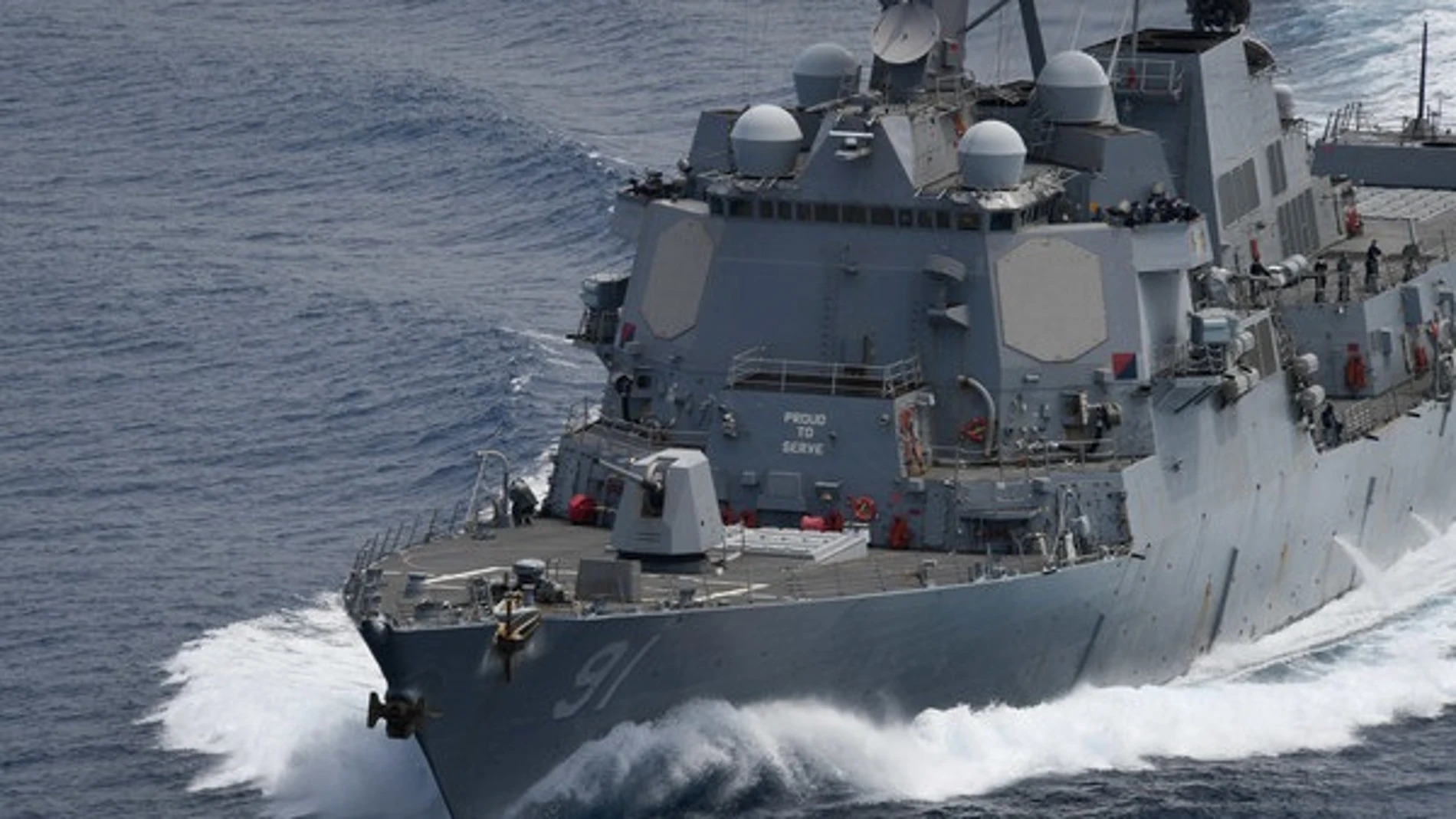 El buque militar de Estados Unidos 'USS Pinckney'MANDO SUR DE ESTADOS UNIDOS (Foto de ARCHIVO)26/04/2020