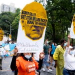 Manifestantes en Nueva York reclaman a los millonarios que paguen más impuestos para hacer frente a las consecuencias del coronavirus