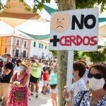 Concentración en Herrera de Duero (Palencia en contra de las macrogranjas