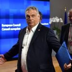 El primer ministro de Hungría, Viktor Orban, en la cumbre de líderes europeos de Bruselas