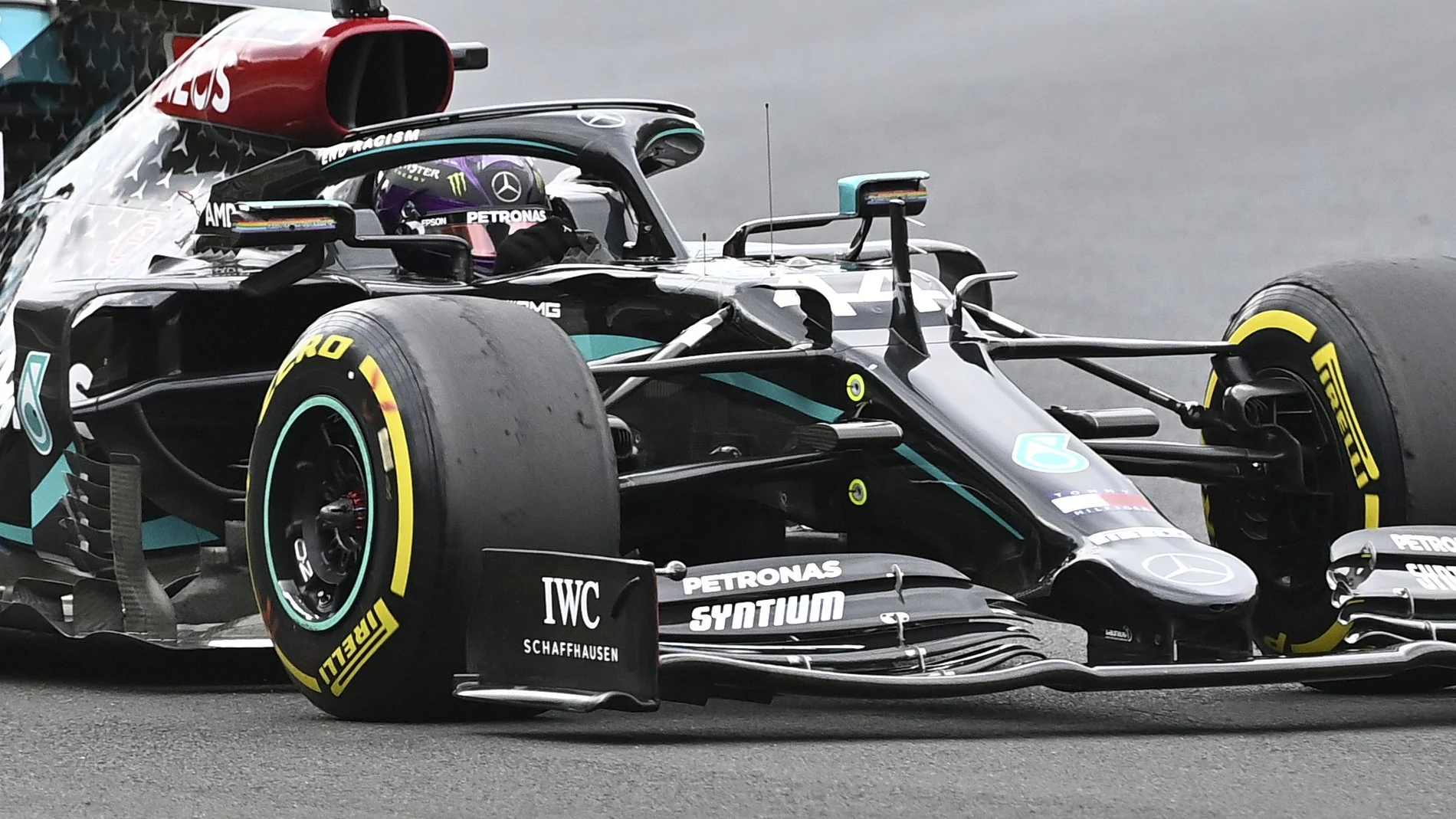 Lewis Hamilton hoy durante el Gran Premio de Hungría de Fórmula 1