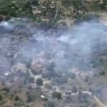 Fuego en la localidad de El BerruecoEMERGENCIAS 11219/07/2020