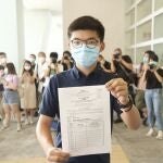 El activista pro democracia hongkonés Joshua WongTWITTER DE JOSHUA WONG20/07/2020