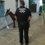 Un agente posa con el animal rescatadoPOLICÍA LOCAL DE MURCIA20/07/2020