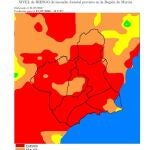 Mapa de riesgos de incendios forestalesAEMET21/07/2020
