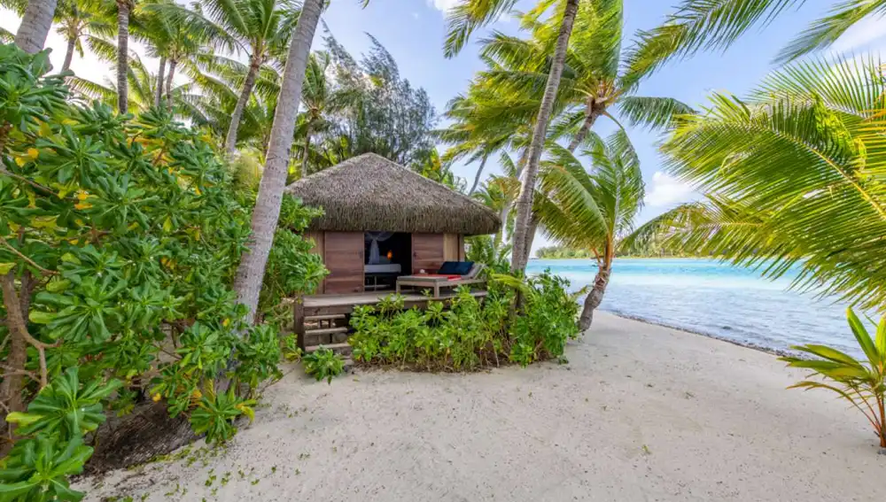 Uno de los bungalow de la isla de Motu Tane.