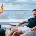 Rafa Nadal, en su yate.
