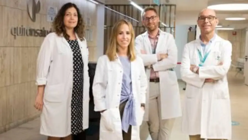 Cuatro de los seis integrantes de la Unidad Multidisciplinar del Complejo Hospitalario Juan Bravo, en Madrid, compuesta por los doctores Joaquín Gómez, María Cortés, Juan Carlos Meneu, Esteban Jódar, Alicia Vicuña y Roberto Domínguez