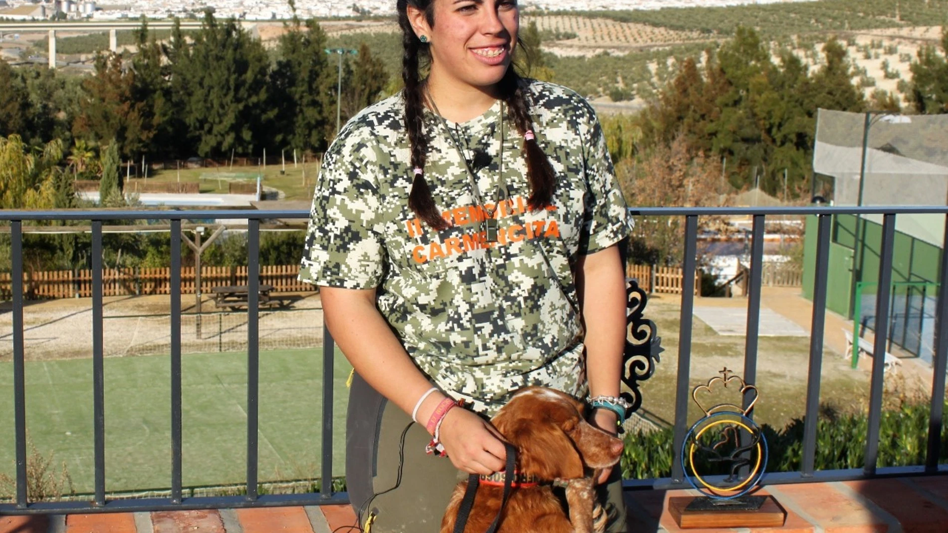 Anabel Romero, campeona de España de caza menor con perro.