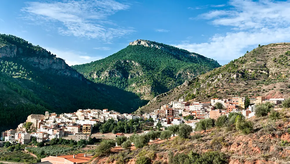 Vista de Bogarra, provincia de Albacete, Castilla-La Mancha