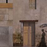 Una de las recreaciones virtuales que ofrece el Grand Palais sobre la ciudad de Pompeya