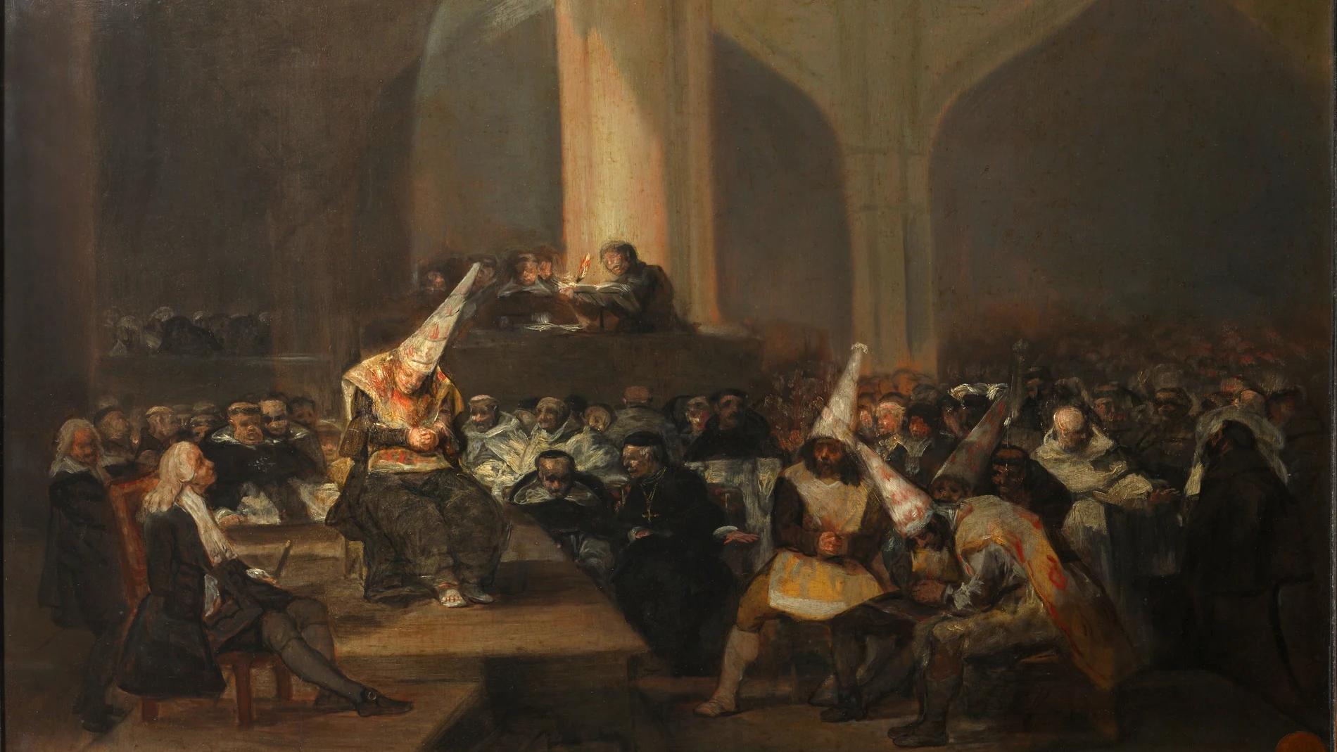 «Auto de fe de la Inquisición», un óleo pintado por Francisco de Goya entre 1812 y 1819