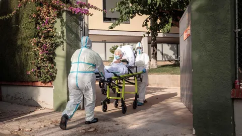 Imagen de una residencia de la tercera edad de la localidad valenciana de L'Eliana en julio del año pasado