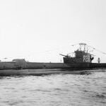 El HMS Sidon, en 1944, un submarino hundido por una fuga de agua oxigenada en uno de sus torpedos.