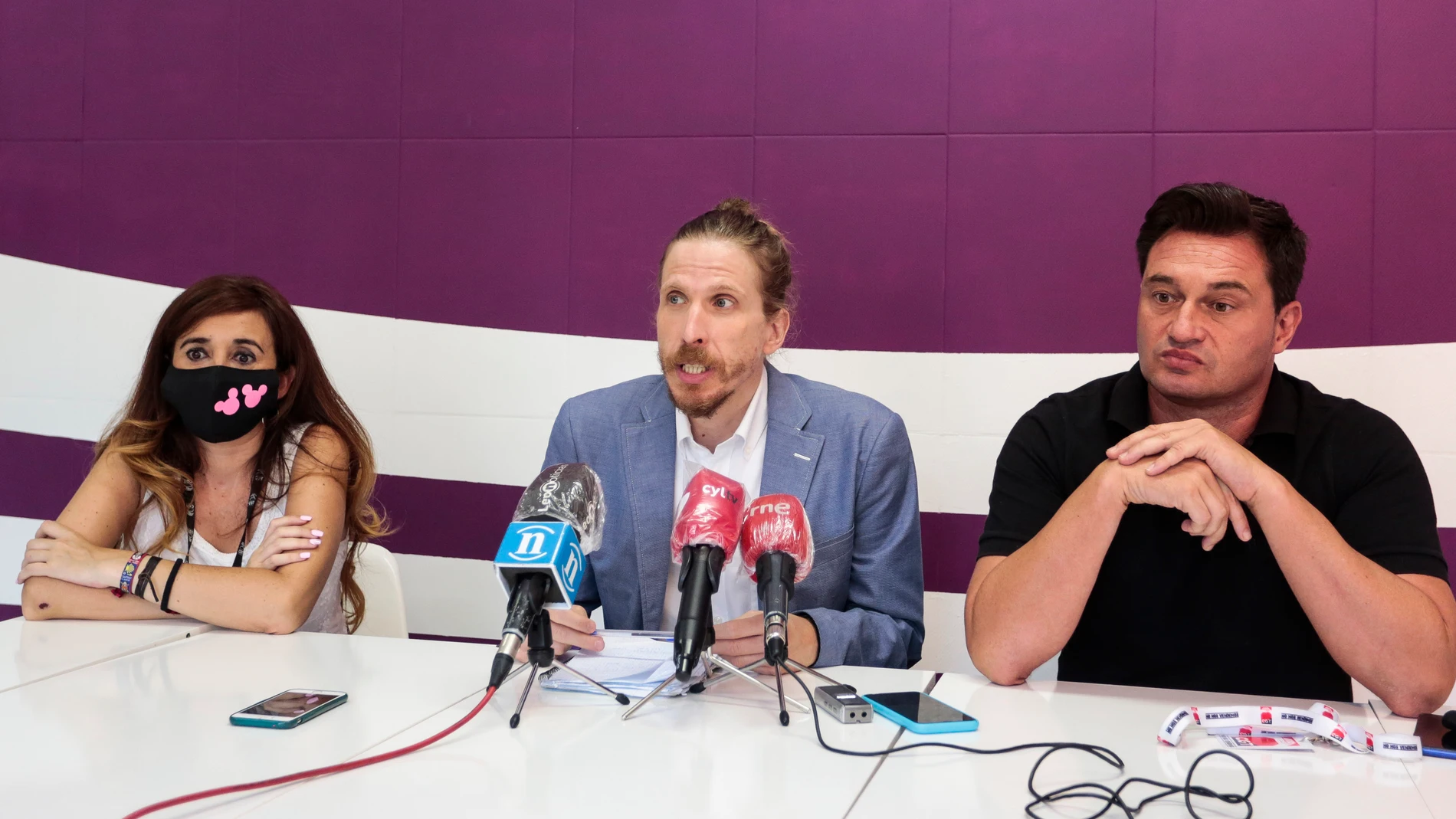 El secretario general de Podemos Castilla y León, Pablo Fernández, rechaza el ERE de Digitex