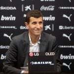 Javi Gracia, técnico del Valencia.